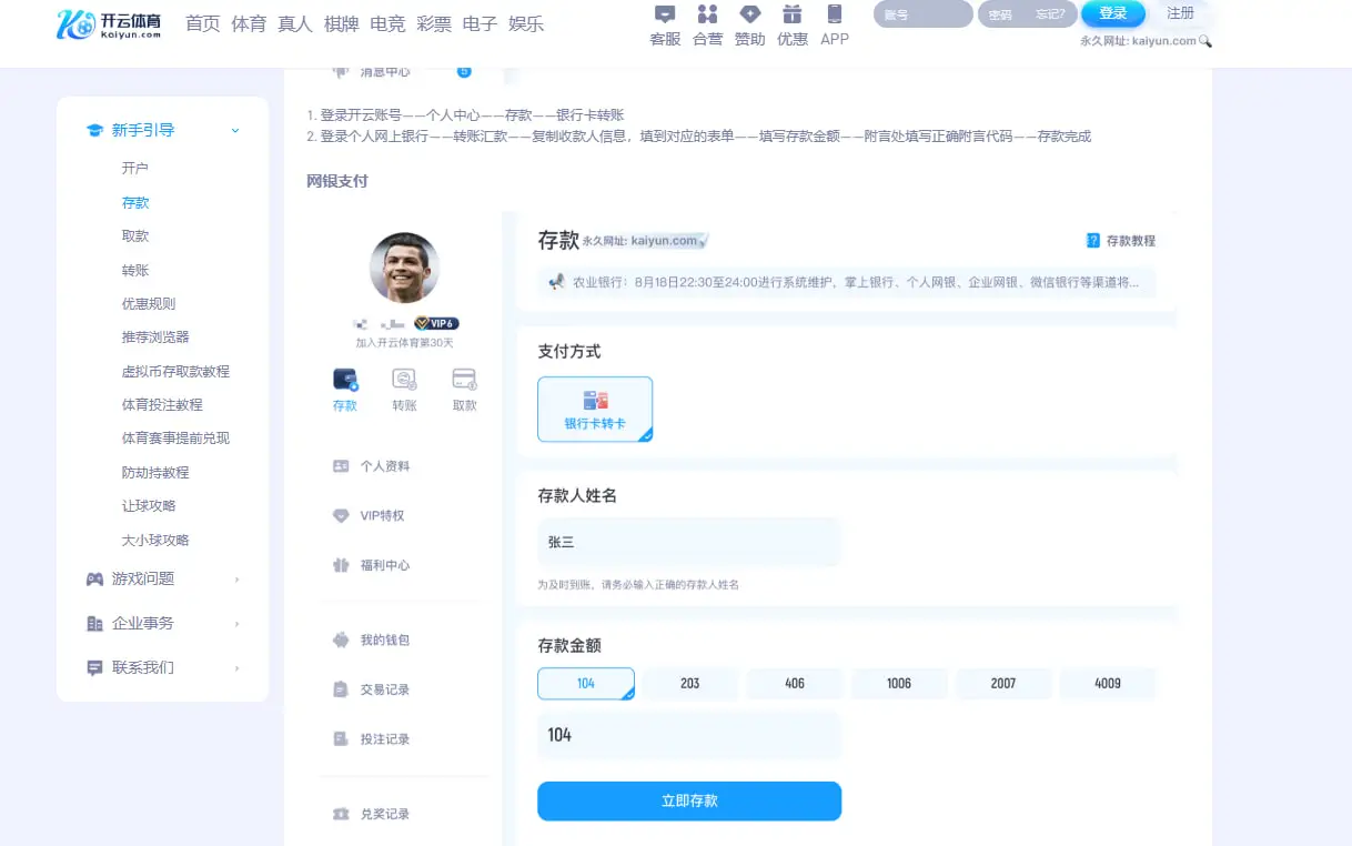 如何通过[KAIYUN SPORTS]快速完成充值？